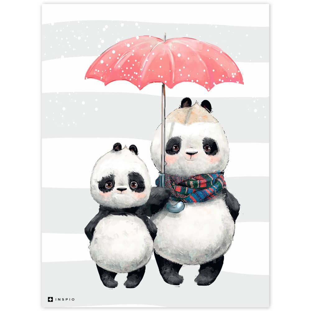 Imagine în camere pentru copii cu panda